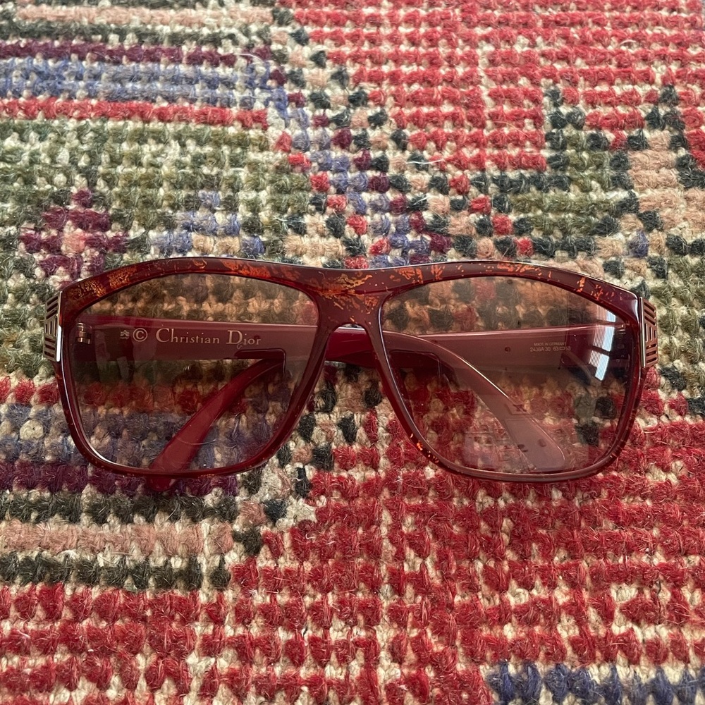 Vintage Christian Dior DEADSTOCK sunglasses- red